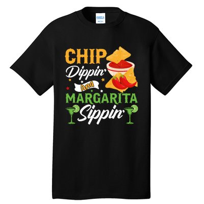 Cinco De Mayo Chip Dippin And Margarita Sippin Tall T-Shirt