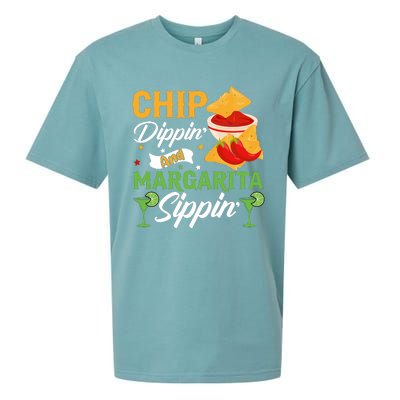 Cinco De Mayo Chip Dippin And Margarita Sippin Sueded Cloud Jersey T-Shirt