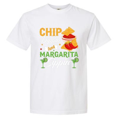 Cinco De Mayo Chip Dippin And Margarita Sippin Garment-Dyed Heavyweight T-Shirt