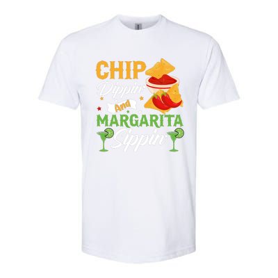 Cinco De Mayo Chip Dippin And Margarita Sippin Softstyle® CVC T-Shirt