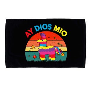 Cinco De Mayo Ay Dios Mio Let Fiesta Funny Mexican Microfiber Hand Towel