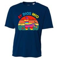 Cinco De Mayo Ay Dios Mio Let Fiesta Funny Mexican Cooling Performance Crew T-Shirt