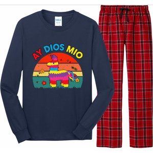 Cinco De Mayo Ay Dios Mio Let Fiesta Funny Mexican Long Sleeve Pajama Set