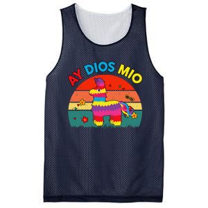 Cinco De Mayo Ay Dios Mio Let Fiesta Funny Mexican Mesh Reversible Basketball Jersey Tank