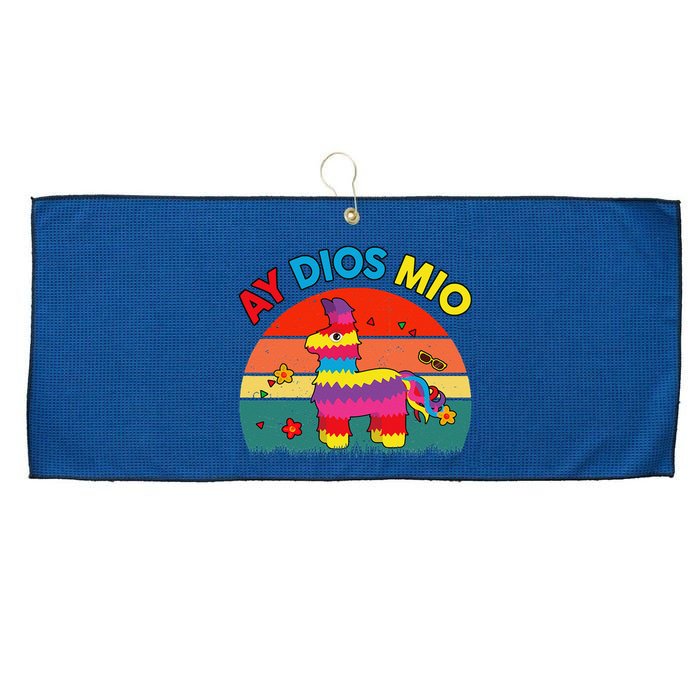 Cinco De Mayo Ay Dios Mio Let Fiesta Funny Mexican Large Microfiber Waffle Golf Towel