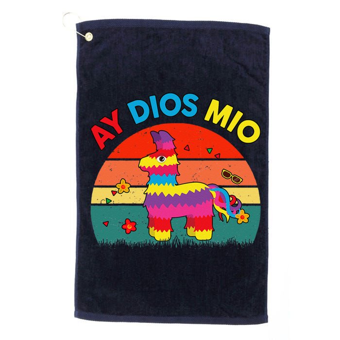 Cinco De Mayo Ay Dios Mio Let Fiesta Funny Mexican Platinum Collection Golf Towel