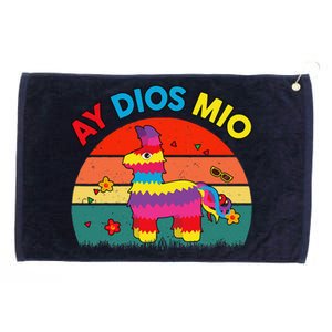 Cinco De Mayo Ay Dios Mio Let Fiesta Funny Mexican Grommeted Golf Towel