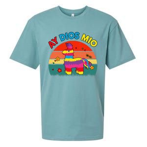 Cinco De Mayo Ay Dios Mio Let Fiesta Funny Mexican Sueded Cloud Jersey T-Shirt