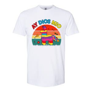 Cinco De Mayo Ay Dios Mio Let Fiesta Funny Mexican Softstyle CVC T-Shirt