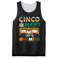 Cinco De Mayo With My Gnomies Mexican Gnome Lovers T Mesh Reversible Basketball Jersey Tank