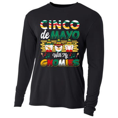 Cinco De Mayo With My Gnomies Mexican Gnome Lovers T Cooling Performance Long Sleeve Crew