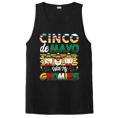 Cinco De Mayo With My Gnomies Mexican Gnome Lovers T PosiCharge Competitor Tank