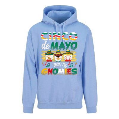 Cinco De Mayo With My Gnomies Mexican Gnome Lovers T Unisex Surf Hoodie