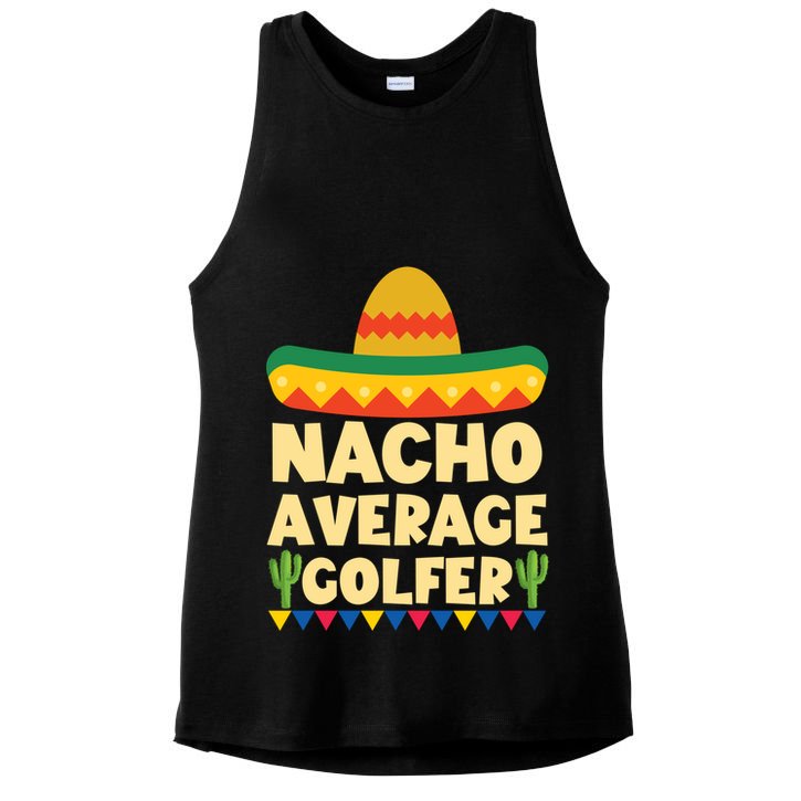 Cinco De Mayo Mexican Golf Gift Nacho Average Golfer Cute Gift Ladies PosiCharge Tri-Blend Wicking Tank