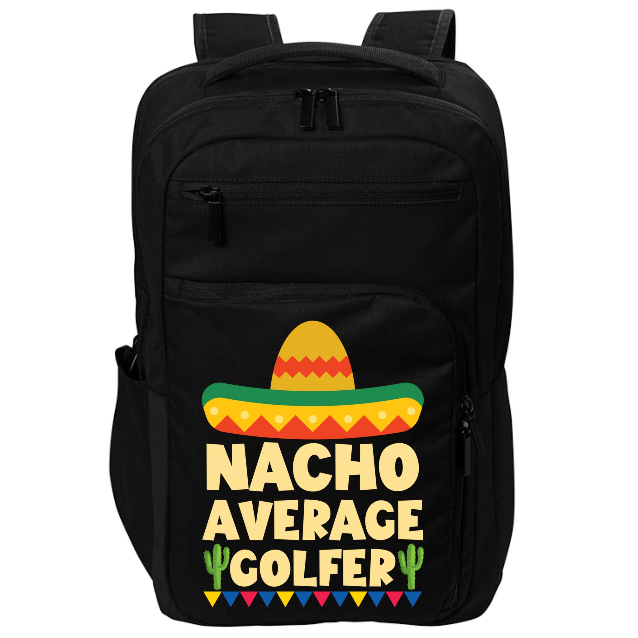 Cinco De Mayo Mexican Golf Gift Nacho Average Golfer Cute Gift Impact Tech Backpack