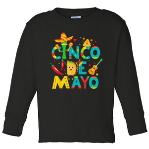 Cinco De Mayo Mexican Fiesta 5 De Mayo Toddler Long Sleeve Shirt