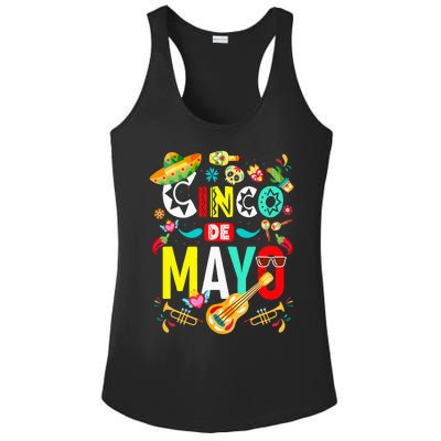 Cinco De Mayo Mexican Fiesta 5 De Mayo Ladies PosiCharge Competitor Racerback Tank