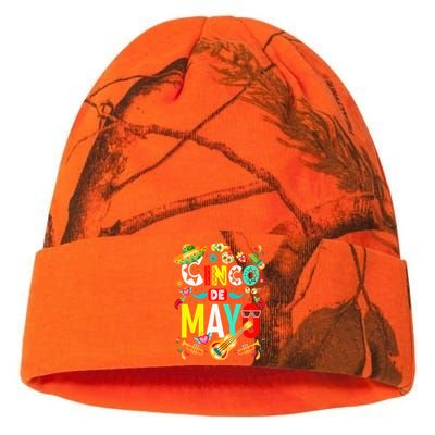 Cinco De Mayo Mexican Fiesta 5 De Mayo Kati Licensed 12" Camo Beanie