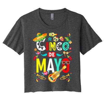 Cinco De Mayo Mexican Fiesta 5 De Mayo Women's Crop Top Tee