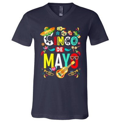 Cinco De Mayo Mexican Fiesta 5 De Mayo V-Neck T-Shirt