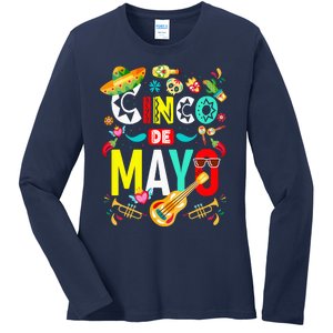 Cinco De Mayo Mexican Fiesta 5 De Mayo Ladies Long Sleeve Shirt