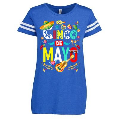 Cinco De Mayo Mexican Fiesta 5 De Mayo Enza Ladies Jersey Football T-Shirt