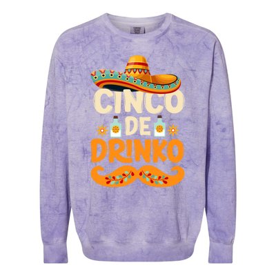 Cinco De Mayo Mexican Cinco De O Fiesta Meaningful Gift Colorblast Crewneck Sweatshirt