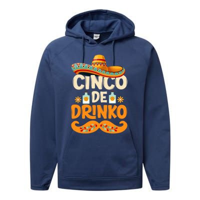 Cinco De Mayo Mexican Cinco De O Fiesta Meaningful Gift Performance Fleece Hoodie