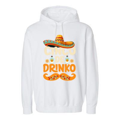 Cinco De Mayo Mexican Cinco De O Fiesta Meaningful Gift Garment-Dyed Fleece Hoodie