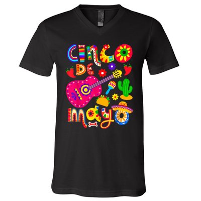 Cinco De Mayo Mexican Fiesta 5 De Mayo V-Neck T-Shirt