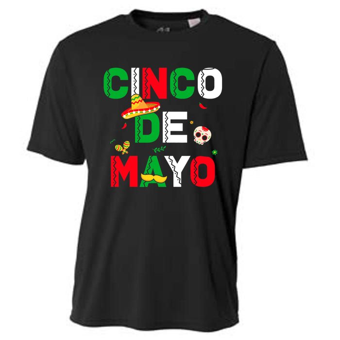 Cinco De Mayo Mexican Sombrero Fiesta Party Men Women Cooling Performance Crew T-Shirt