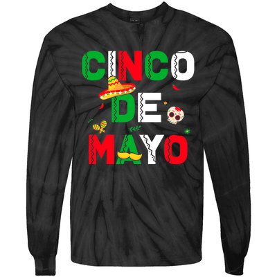 Cinco De Mayo Mexican Sombrero Fiesta Party Men Women Tie-Dye Long Sleeve Shirt