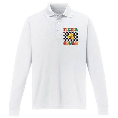 Cinco de Mayo Fiesta Squad Performance Long Sleeve Polo