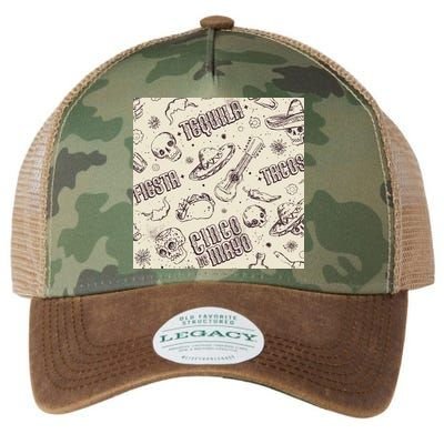 Cinco De Mayo Fiesta Pattern Legacy Tie Dye Trucker Hat
