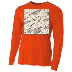 Cinco De Mayo Fiesta Pattern Cooling Performance Long Sleeve Crew