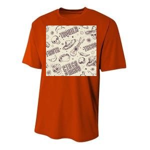 Cinco De Mayo Fiesta Pattern Performance Sprint T-Shirt