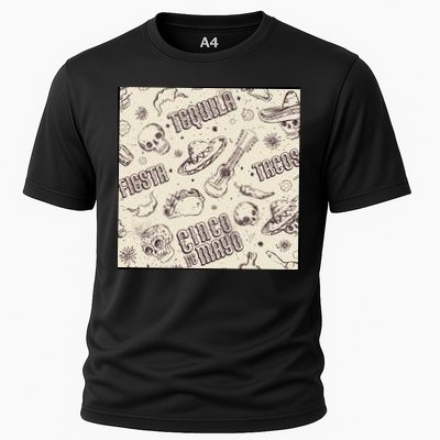 Cinco De Mayo Fiesta Pattern Performance Shirt