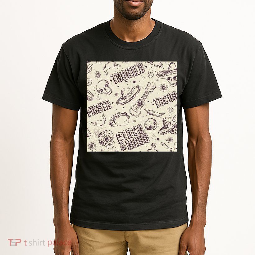 Cinco De Mayo Fiesta Pattern Tall T-Shirt