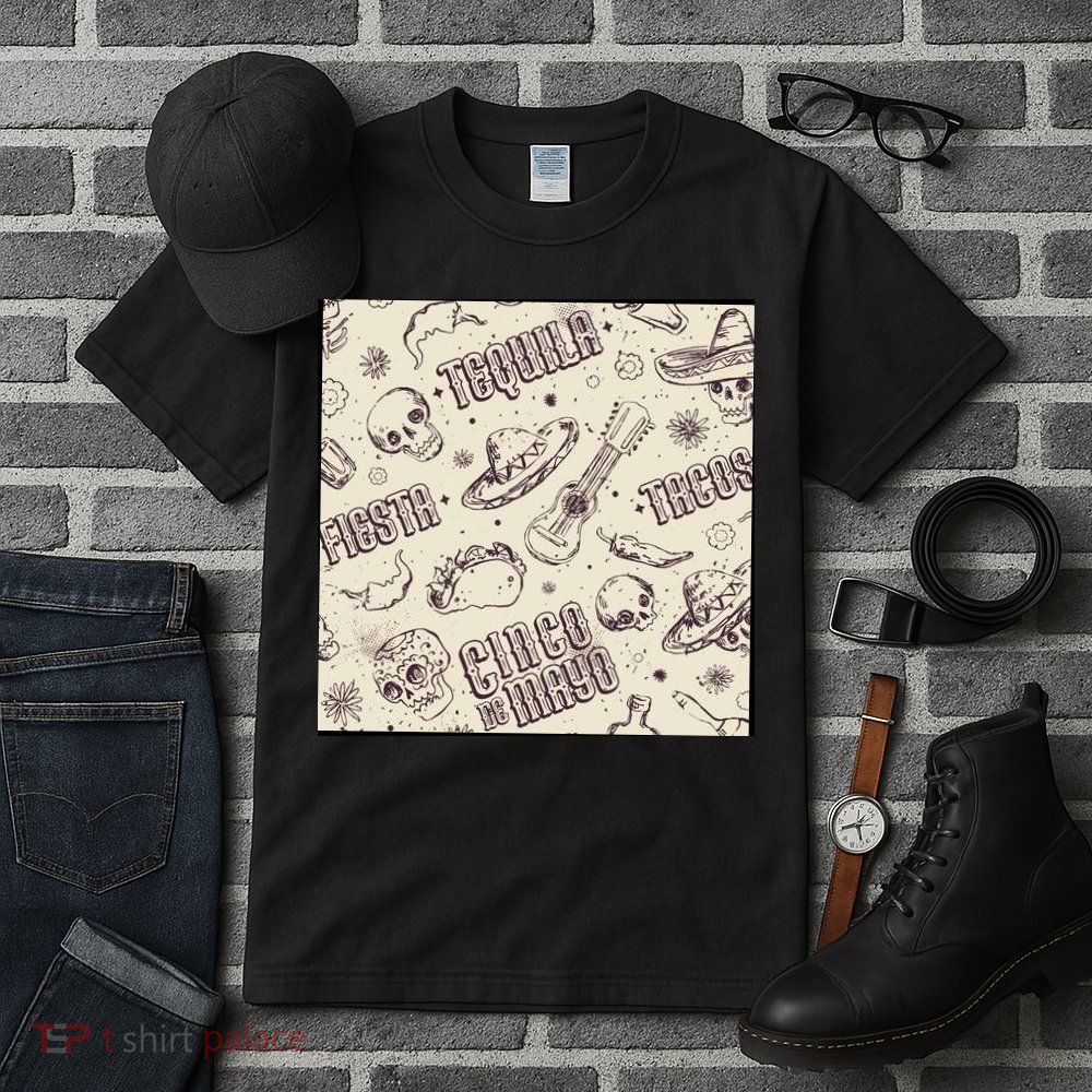 Cinco De Mayo Fiesta Pattern Tall T-Shirt