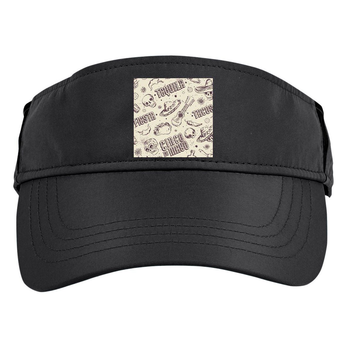 Cinco De Mayo Fiesta Pattern Adult Drive Performance Visor