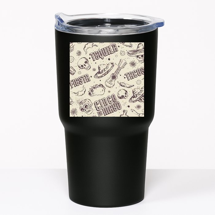 Cinco De Mayo Fiesta Pattern Tumbler