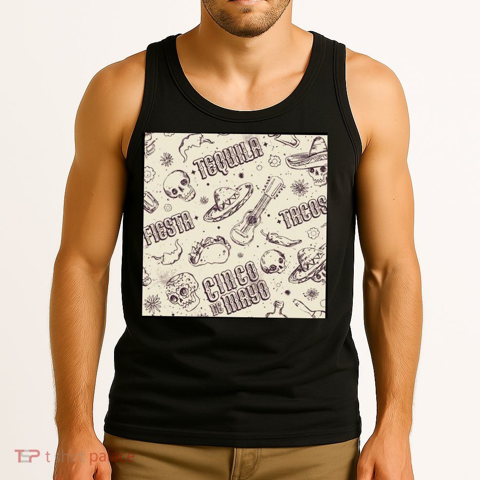 Cinco De Mayo Fiesta Pattern Tank Top