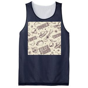 Cinco De Mayo Fiesta Pattern Mesh Reversible Basketball Jersey Tank