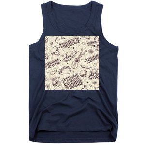 Cinco De Mayo Fiesta Pattern Tank Top