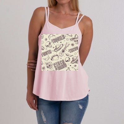 Cinco De Mayo Fiesta Pattern Women's Strappy Tank