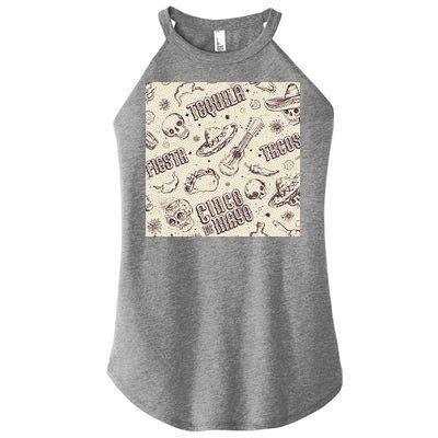 Cinco De Mayo Fiesta Pattern Women's Perfect Tri Rocker Tank