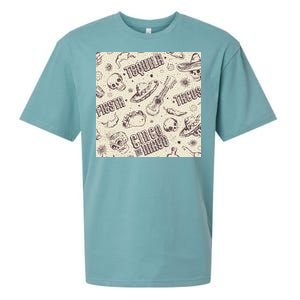 Cinco De Mayo Fiesta Pattern Sueded Cloud Jersey T-Shirt