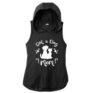 Cat & Dog Mom Tee Cat Mom Kitty Puppy Lover Owner Fan Gift Pullover Hoodie Ladies PosiCharge Tri-Blend Wicking Draft Hoodie Tank