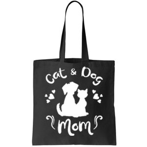 Cat & Dog Mom Tee Cat Mom Kitty Puppy Lover Owner Fan Gift Pullover Hoodie Tote Bag