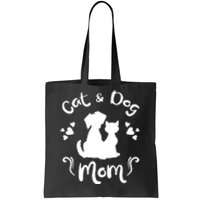 Cat & Dog Mom Tee Cat Mom Kitty Puppy Lover Owner Fan Gift Pullover Hoodie Tote Bag